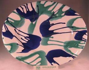 Gmundner Keramik-Platte/oval glatt 35